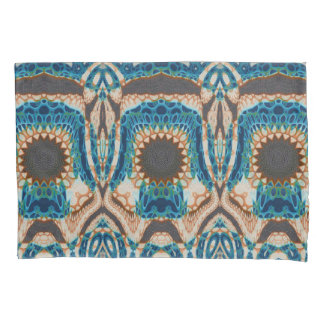 Funda De Cojín Oro turquesa Sol Southwestern Art