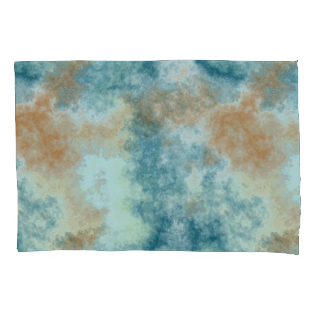 Funda De Cojín Oro y Verde azulado (Anverso)