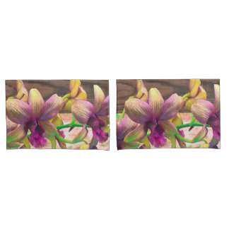 Funda De Cojín Orquídeas floreciendo