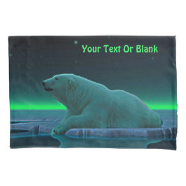 Funda De Cojín Oso polar del borde del hielo