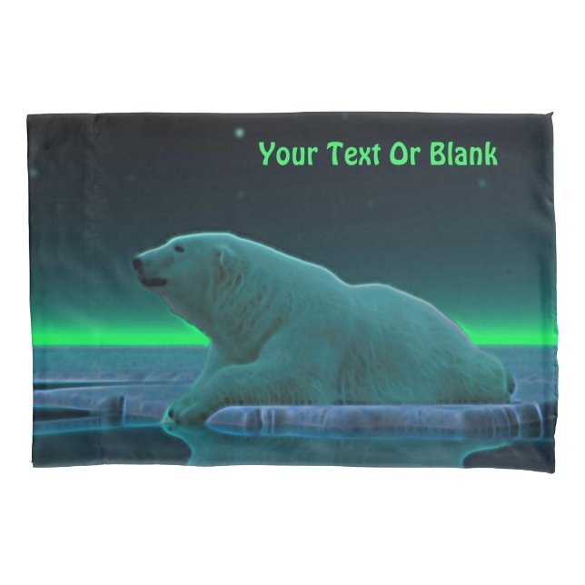 Funda De Cojín Oso polar del borde del hielo (Anverso)