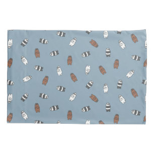 Funda De Cojín Osos desnudos - Patrón de Osos de vidrio solar