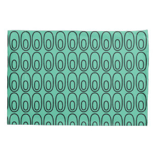 Funda De Cojín Ovalos Verdes De Mint Repetidos