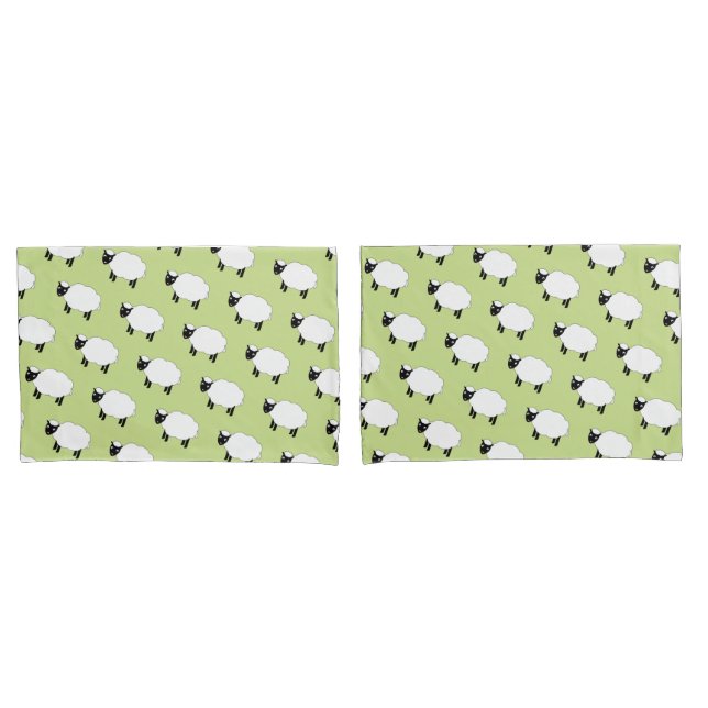 Funda De Cojín Oveja de puntos de polka (Anverso - Set)