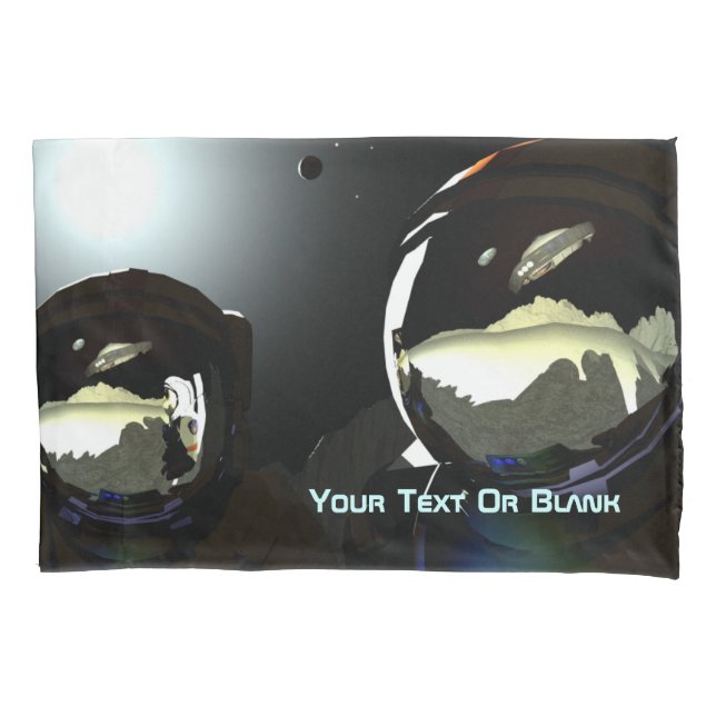 Funda De Cojín OVNI de visitantes inesperados (Anverso)