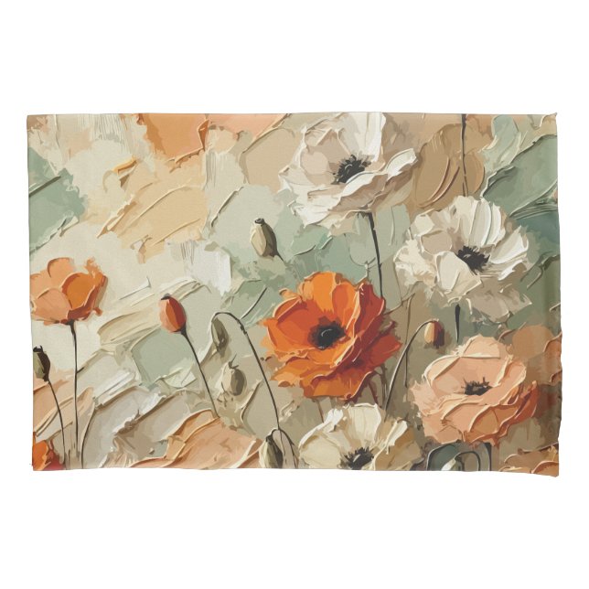 Funda De Cojín Painterly Bloomscape (Anverso)