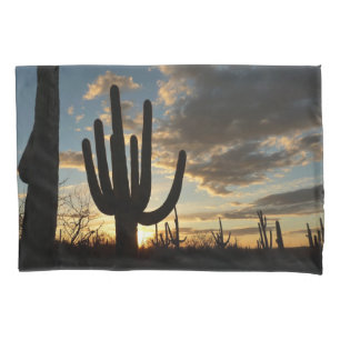 Funda De Cojín Paisaje del desierto de Saguaro Sunset II Arizona