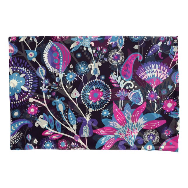 Funda De Cojín Paisley moderno: patrón oriental tradicional. (Anverso)