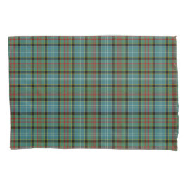 Funda De Cojín Paisley Scotland District Tartan Verde azulada and
