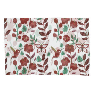Funda De Cojín Pájaros y mariposas sin soldadura florales