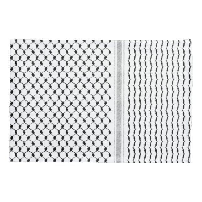 Funda De Cojín Palestinian Arabic Kufiya Pattern Customized (Reverso)