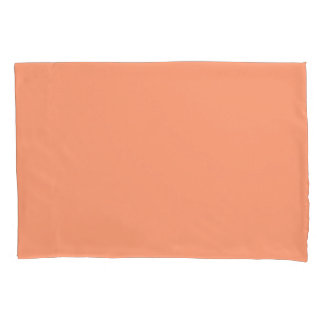 Funda De Cojín Paleta de Rojo Glow de Melocotón