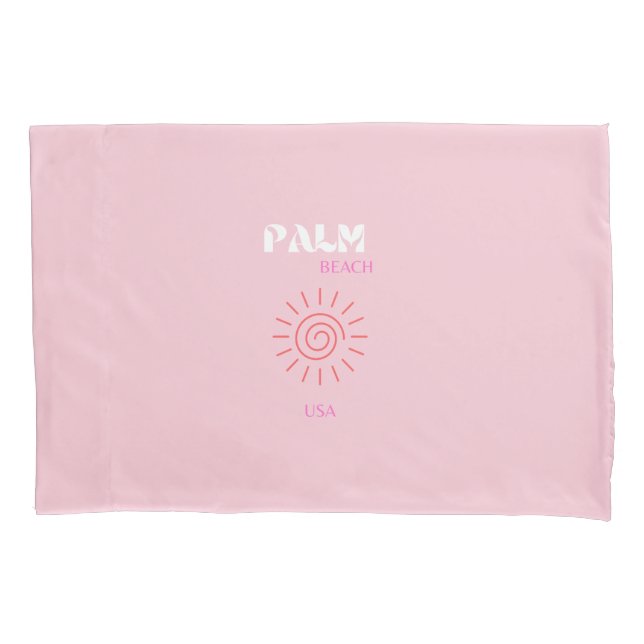 Funda De Cojín Palm Beach, Preppy, Preppy Room, Pink (Anverso)