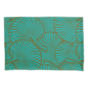 Funda De Cojín Palm de ventilador de cebra Hawai Verde tropical r
