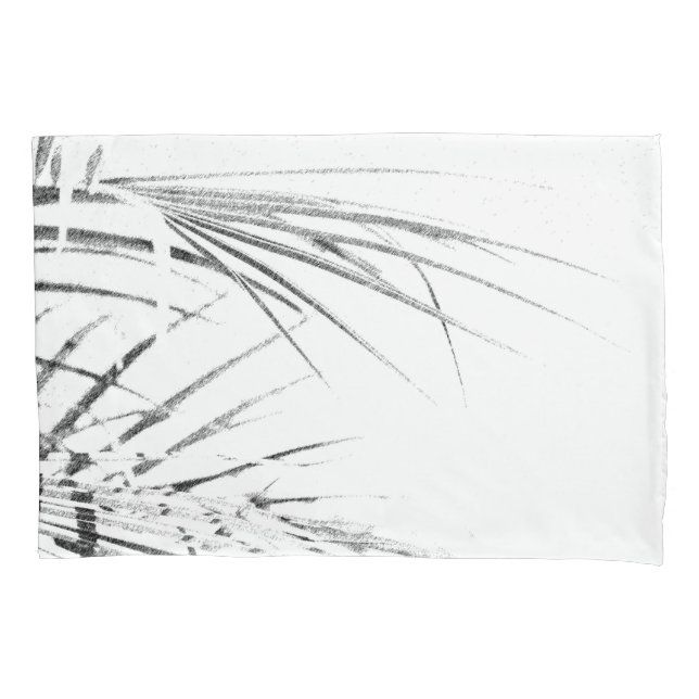 Funda De Cojín Palm Tree Deja Esbozo Minimalismo (Anverso)
