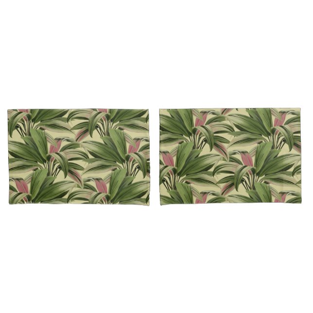 Funda De Cojín Palm Tropical Cream (Anverso - Set)