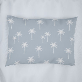 Funda De Cojín Palmeras Boho Casa de Campo Costera Azul Polvorien
