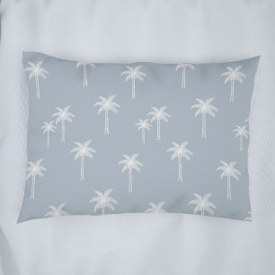 Funda De Cojín Palmeras Boho Casa de Campo Costera Azul Polvorien