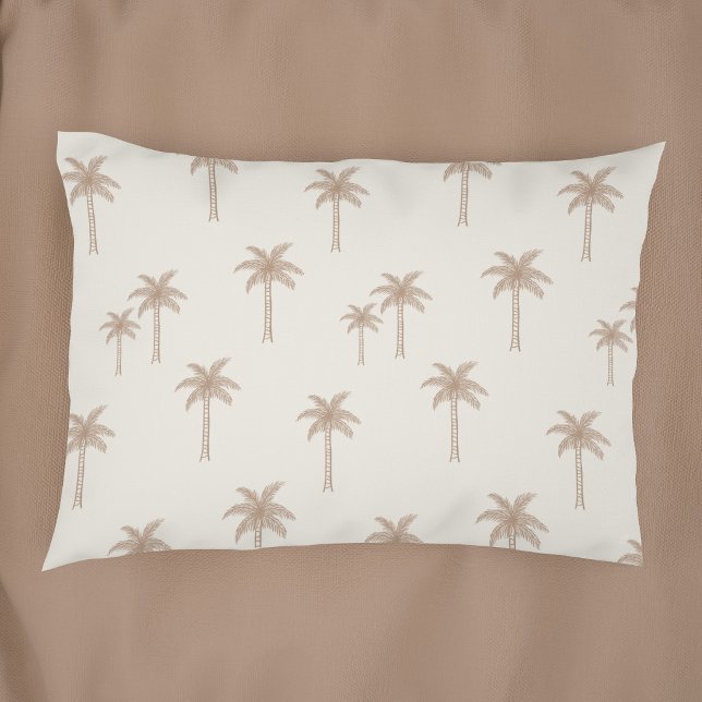 Funda De Cojín Palmeras Boho Casa de Campo Costera Beige y Marrón (Subido por el creador)