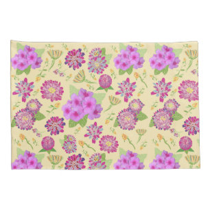 Funda De Cojín Pansies de diseño floral par de almohadas estándar