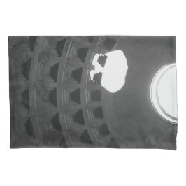 Funda De Cojín Panteón Cráneo Ligero Roma Italia Negro y Blanco