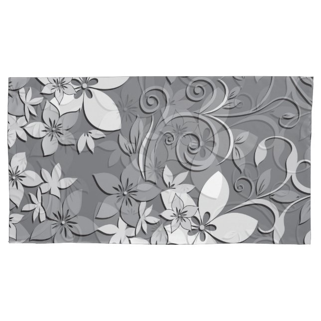Funda De Cojín Papel pintado de flores 2 (Anverso)