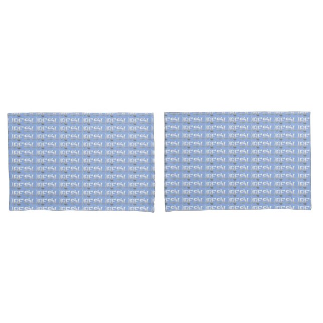 Funda De Cojín Par de almohadas estándar Surf blue (Anverso - Set)