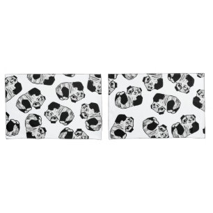 Funda De Cojín Par de almohadas Panda Play, tamaño estándar