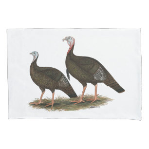 Funda De Cojín Par salvaje del este de los pavos