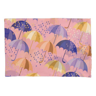 Funda De Cojín Paraguas, gotas, motivos inmaculados.
