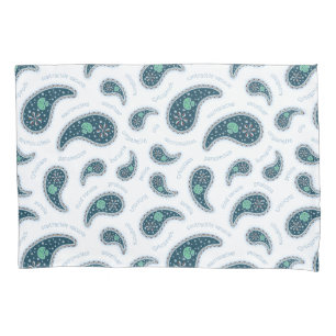 Funda De Cojín Paramecia Paisley Biología Protozoo