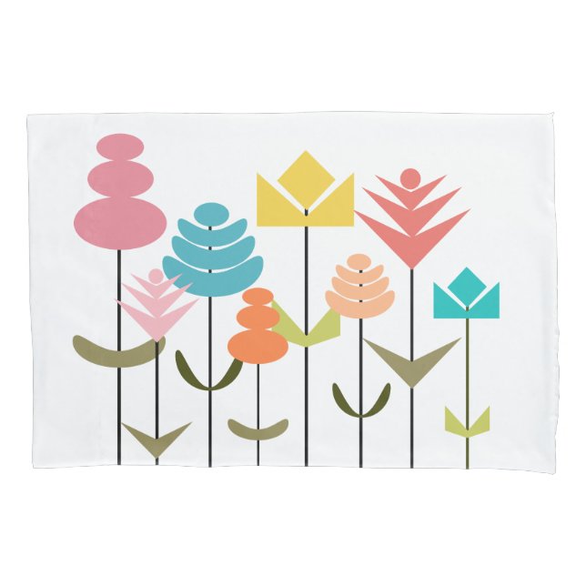 Funda De Cojín Parche de flores (Anverso)