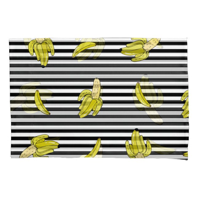 Funda De Cojín Parches de plátano personalizado: estilo retro. (Anverso)