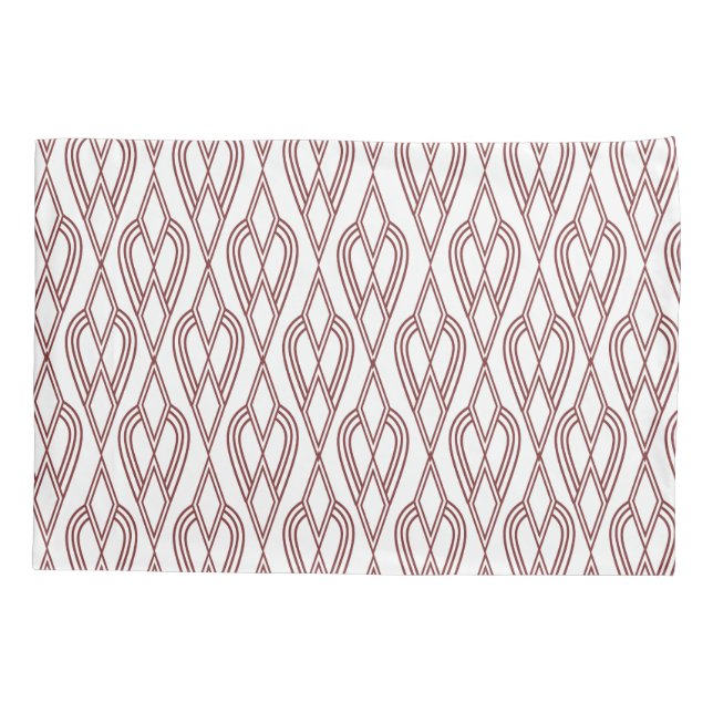 Funda De Cojín Paredes de flores Art Deco (Reverso)