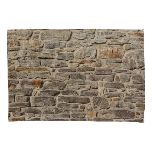 Funda De Cojín Paredes de piedra rústica, decoración texturizada (Anverso)