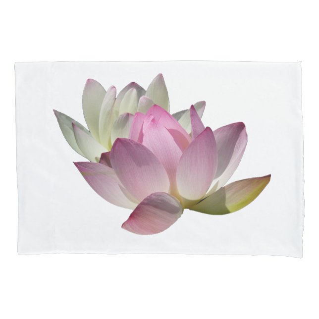 Funda De Cojín Pareja de flores de Lotus II (Anverso)