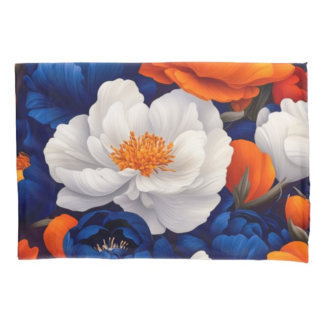 Funda De Cojín Pareja estándar floral (Anverso-izquierdo)