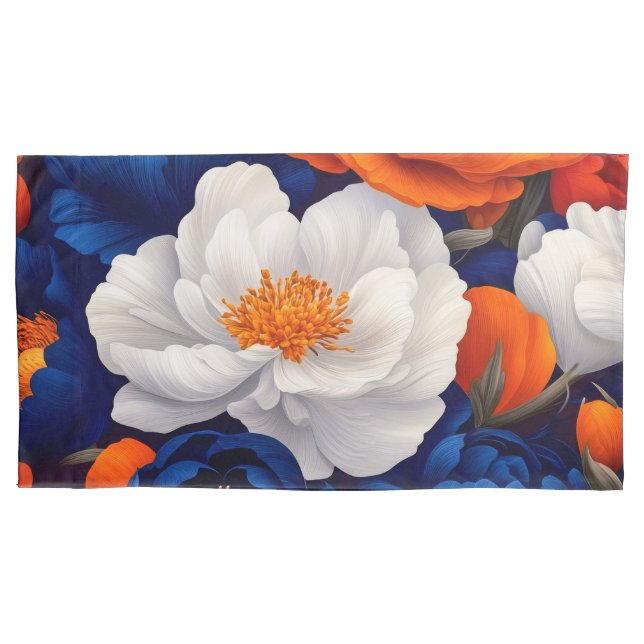 Funda De Cojín Pareja Floral King (Anverso-izquierdo)