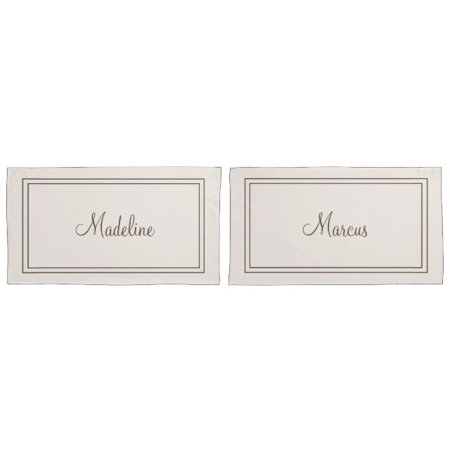 Funda De Cojín Parejas almohadas personalizadas (Anverso - Set)