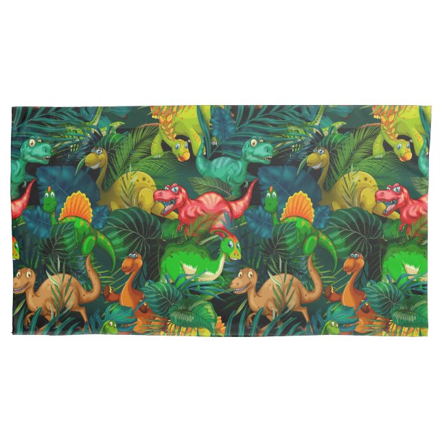Funda De Cojín Parque Dinosaur (Anverso)