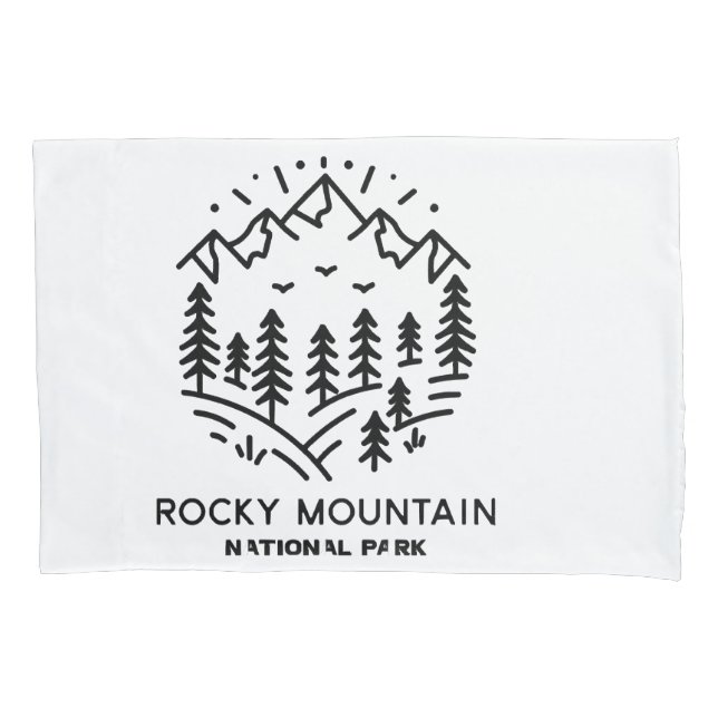 Funda De Cojín Parque nacional de las Montañas Rocosas (Anverso)