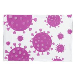 Funda De Cojín Partícula viral púrpura