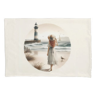 Funda De Cojín Paseo por el faro marítimo