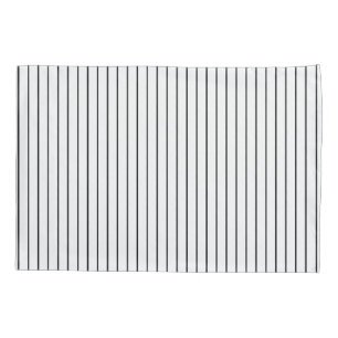 Funda De Cojín Pasillo rayado blanco negro