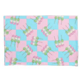 Funda De Cojín Pasillo rosa azul pastelero Dango Pillowcase