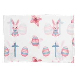 Funda De Cojín Pastel Easter Parade – Seamless Bunny