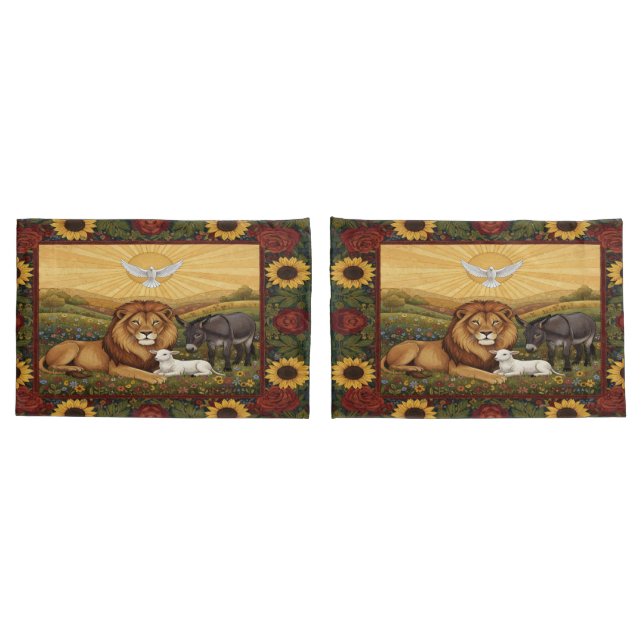 Funda De Cojín Pastoral Peace Pillowcases (Reverso-Set)