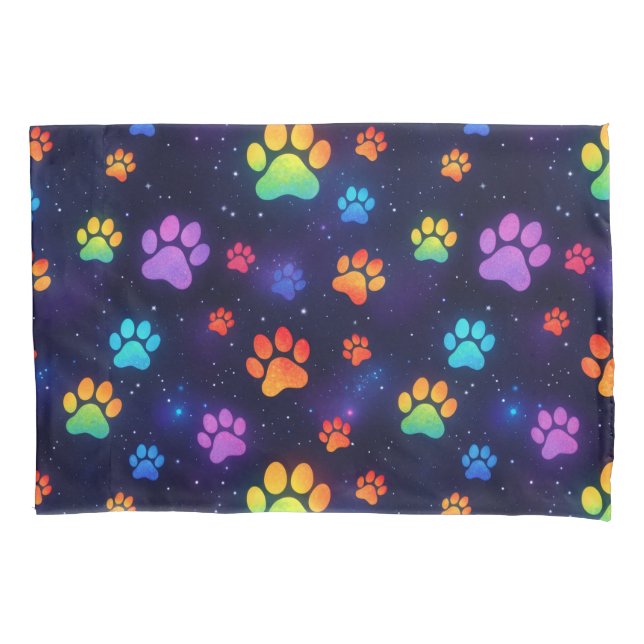 Funda De Cojín Patas de Arcoíris (Anverso)