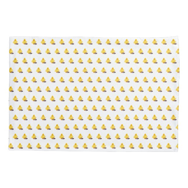 Funda De Cojín Pato amarillo chirrido (Reverso)