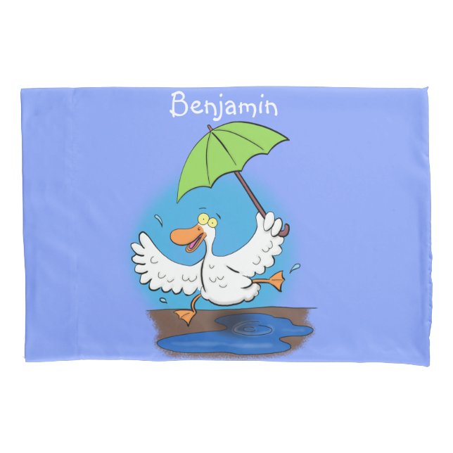 Funda De Cojín Pato gracioso con personalizado bailarín de paragu (Anverso)